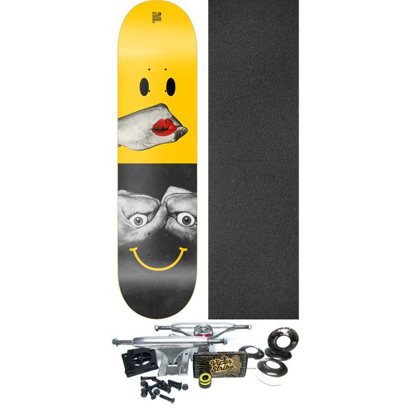Pylon Skateboards Smile On Skateboard Deck - 8" x 32" - Complete Skateboard Bundle